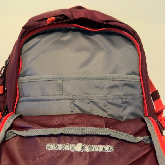 Eddie Bauer Adventurer 30L Backpack Dark Berry Womens Hiking Travel Bag New main image 4